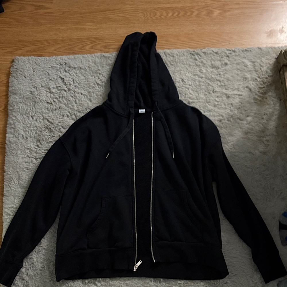 Old Navy Black Hoodie Jacket